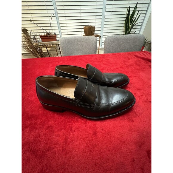 Johnston & Murphy Men\'s Size 9M Leather Penny Loafers Black Slip On Shoes main image 4